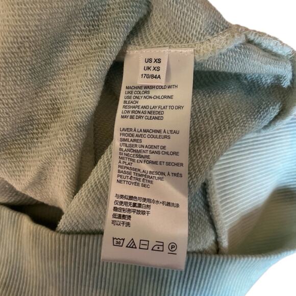 Pilcro And The Letterpress Anthropologie Elayna Sweatshirt Tie Dye Blue XS NWT - Picture 10 of 13